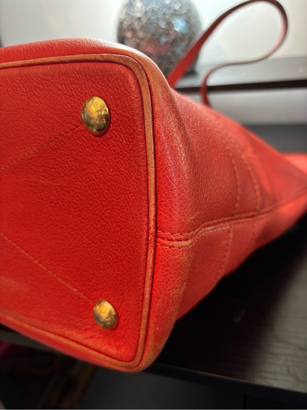 Auth Louis Vuitton Citadine PM Monogram Empreinte Leather Tote Bag Red Orient - Picture 10 of 16